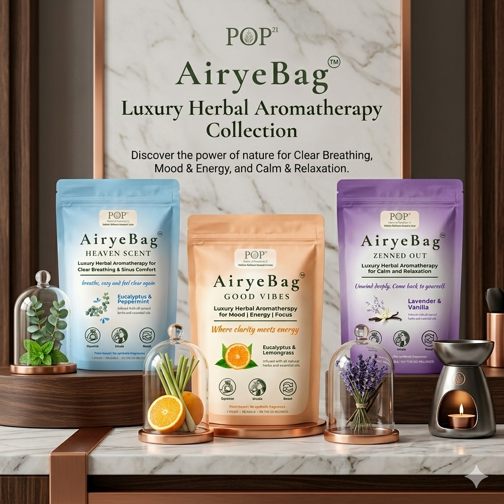 Aromatherapy Airye Bags – Zenned Out, Heaven Scent & Good Vibes | Natural Wellness”