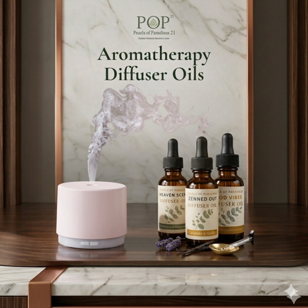 Diffuser Oil Blends – Zenned Out, Heaven Scent & Good Vibes | Aromatherapy Collection