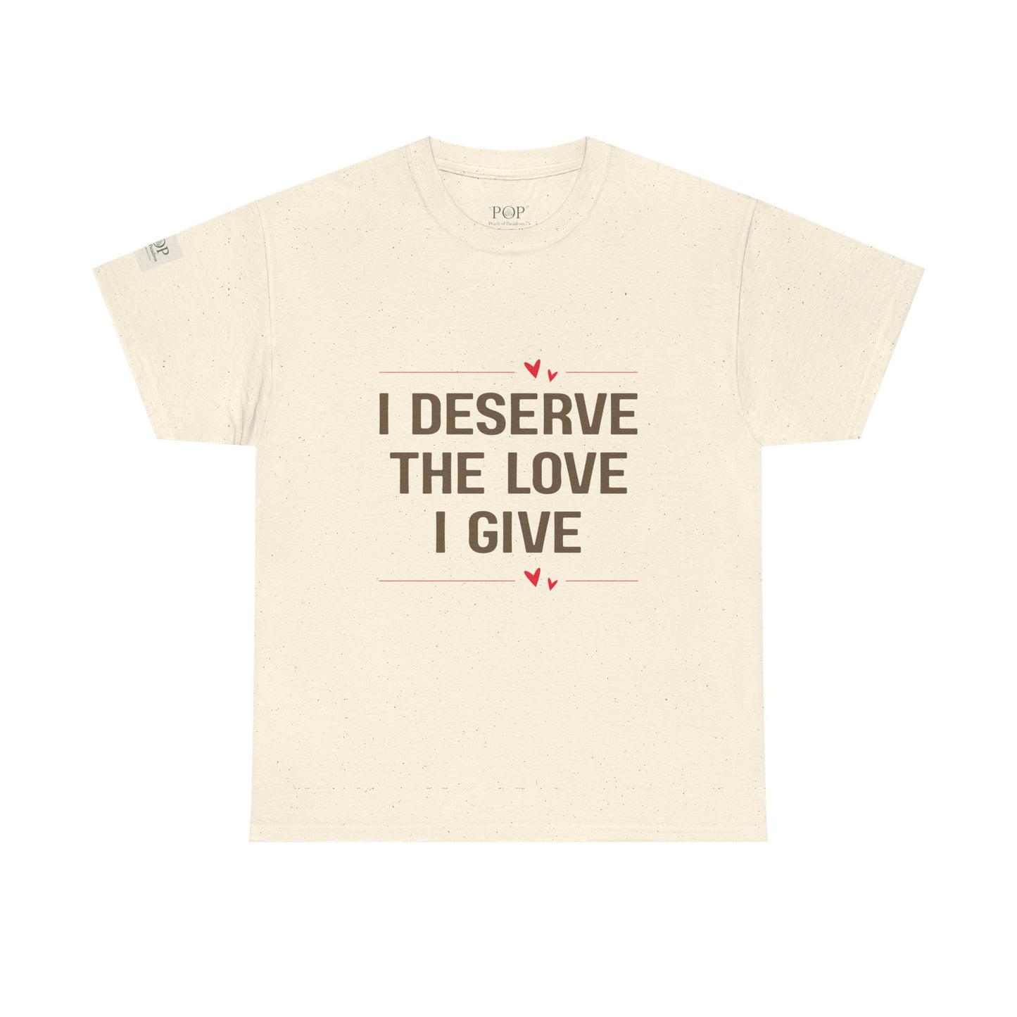 I Deserve the Love Unisex Heavy Cotton Tee, Comfortable T-Shirt for Self-Love, Gift for Friends, Inspirational Apparel, Perfect for [...]